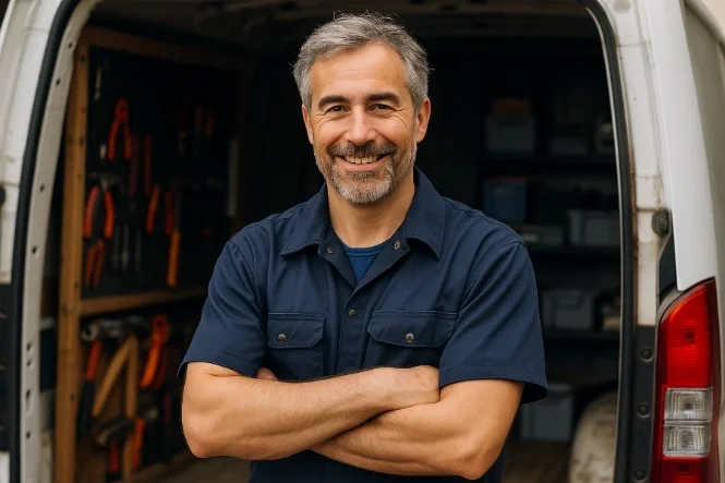 Technicien de la Serrurerie Bézian en intervention